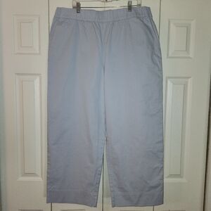 ON 34th-Frozen Blue Straight Leg High-Rise‎ Ankle-NWT - 2X